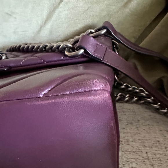 Kurt Geiger Plum Quilted Shoulder Bag - Picture 4 of 13